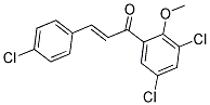 3-(4-CHLOROPHENYL)-1-(3,5-DICHLORO-2-METHOXYPHENYL)PROP-2-EN-1-ONE Struktur