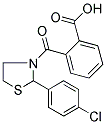 2-([2-(4-CHLOROPHENYL)-1,3-THIAZOLIDIN-3-YL]CARBONYL)BENZOIC ACID Struktur