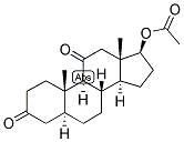 5-ALPHA-ANDROSTAN-17-BETA-OL-3,11-DIONE ACETATE Struktur