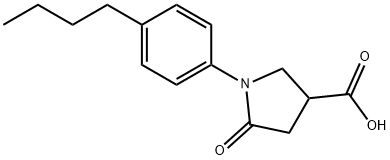 1-(4-BUTYL-PHENYL)-5-OXO-PYRROLIDINE-3-CARBOXYLIC ACID Struktur