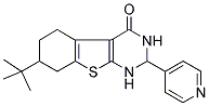 7-TERT-BUTYL-2-PYRIDIN-4-YL-2,3,5,6,7,8-HEXAHYDRO[1]BENZOTHIENO[2,3-D]PYRIMIDIN-4(1H)-ONE Struktur