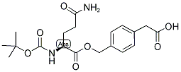 BOC-L-GLN-O-CH2-PHI-CH2-COOH Struktur