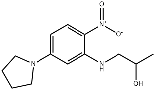 1-[(2-NITRO-5-PYRROLIDIN-1-YLPHENYL)AMINO]PROPAN-2-OL Struktur