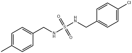 N-(4-CHLOROBENZYL)-N'-(4-METHYLBENZYL)SULFAMIDE Struktur