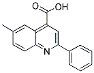 6-METHYL-2-PHENYL-4-QUINOLINECARBOXYLIC ACID Struktur