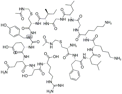 CYS(ACM)-PHE-LEU-LYS-LYS-GLY-LEU-GLY-ILE-CYS(ACM)-TYR-GLU-GLN-SER-ARG Struktur