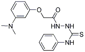 1-(2-(3-(DIMETHYLAMINO)PHENOXY)ACETYL)-4-PHENYL-3-THIOSEMICARBAZIDE Struktur