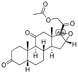 5-BETA-PREGNAN-16,17-EPOXY-21-OL-3,11,20-TRIONE 21-ACETATE Struktur