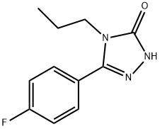 3-(4-FLUOROPHENYL)-4,5-DIHYDRO-4-PROPYL-1H-TRIAZOL-5-ONE Struktur