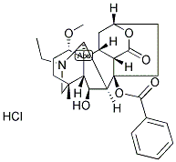 BENZOYLHETERATISINE HYDROCHLORIDE Struktur