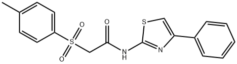 2-[(4-METHYLPHENYL)SULFONYL]-N-(4-PHENYL-1,3-THIAZOL-2-YL)ACETAMIDE Struktur