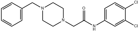 2-(4-BENZYLPIPERAZINO)-N-(3,4-DICHLOROPHENYL)ACETAMIDE Struktur