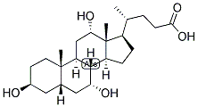 5BETA-CHOLANIC ACID-3BETA,7ALPHA,12ALPHA-TRIOL Struktur