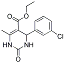 ETHYL 4-(3-CHLOROPHENYL)-6-METHYL-2-OXO-1,2,3,4-TETRAHYDRO-5-PYRIMIDINECARBOXYLATE Struktur