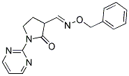 2-OXO-1-(2-PYRIMIDINYL)-3-PYRROLIDINECARBALDEHYDE O-BENZYLOXIME Struktur