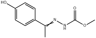 METHYL 2-[1-(4-HYDROXYPHENYL)ETHYLIDENE]-1-HYDRAZINECARBOXYLATE Struktur