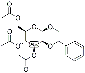 METHYL 2-O-BENZYL-3,4,6-TRI-O-ACETYL-B-D-MANNOPYRANOSIDE Struktur