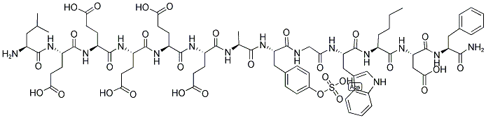 LEU-GLU-GLU-GLU-GLU-GLU-ALA-TYR(SO3H)-GLY-TRP-NLE-ASP-PHE-NH2