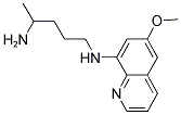 N1-(6-METHOXY-QUINOLIN-8-YL)-PENTANE-1,4-DIAMINE Struktur