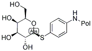 P-AMINOPHENYL BETA-D-THIOGALACTOPYRANOSIDE RESIN Struktur