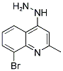 7-BROMO-4-HYDRAZINO-2-METHYLQUINOLINE Struktur