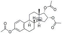 1,3,5(10)-ESTRATRIEN-3,16-ALPHA, 17-ALPHA-TRIOL TRIACETATE Struktur