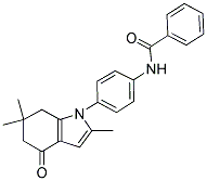 PHENYL-N-(4-(2,6,6-TRIMETHYL-4-OXO(5,6,7-TRIHYDROINDOLYL))PHENYL)FORMAMIDE Struktur