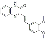 3-(2-(3,4-DIMETHOXYPHENYL)VINYL)HYDROQUINOXALIN-2-ONE Struktur