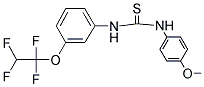 1-(4-METHOXYPHENYL)-3-(3-(1,1,2,2-TETRAFLUOROETHOXY)PHENYL)THIOUREA Struktur