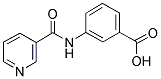 3-[(PYRIDIN-3-YLCARBONYL)AMINO]BENZOIC ACID Struktur