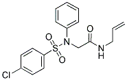 N-ALLYL-2-([(4-CHLOROPHENYL)SULFONYL]ANILINO)ACETAMIDE Struktur