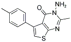 3-AMINO-2-METHYL-5-(4-METHYLPHENYL)-3,4-DIHYDROTHIENO[2,3-D]PYRIMIDIN-4-ONE Struktur