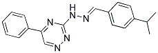 4-ISOPROPYLBENZALDEHYDE (5-PHENYL-1,2,4-TRIAZIN-3-YL)HYDRAZONE Struktur