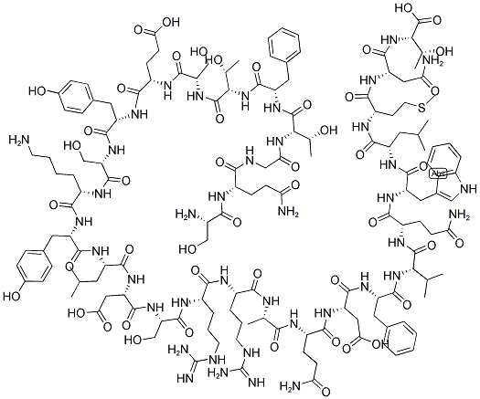 [DES-HIS1, GLU9] GLUCAGON Struktur