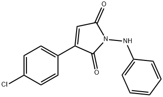 1-ANILINO-3-(4-CHLOROPHENYL)-1H-PYRROLE-2,5-DIONE Struktur