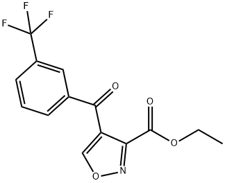 ETHYL 4-[3-(TRIFLUOROMETHYL)BENZOYL]-3-ISOXAZOLECARBOXYLATE Struktur