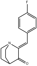 2-[(4-FLUOROPHENYL)METHYLENE]-3-QUINUCLIDINONE Struktur