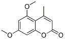 4-METHYL-5,7-DIMETHOXYCOUMARIN Struktur