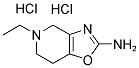 6-ETHYL-5,6,7,8-TETRAHYDRO-4H-OXAZOLO[4,5-D]AZEPIN-2-AMINE DIHYDROCHLORIDE Struktur