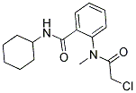 N1-CYCLOHEXYL-2-[(2-CHLOROACETYL)(METHYL)AMINO]BENZAMIDE Struktur