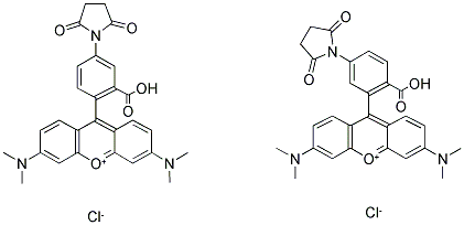 TETRAMETHYLRHODAMINE-5-(AND-6)-MALEIMIDE Struktur