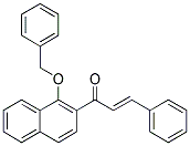 1-[1-(BENZYLOXY)-2-NAPHTHYL]-3-PHENYLPROP-2-EN-1-ONE Struktur