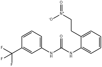 N-[2-(2-NITROETHYL)PHENYL]-N'-[3-(TRIFLUOROMETHYL)PHENYL]UREA Struktur