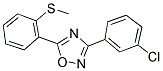 2-[3-(3-CHLOROPHENYL)-1,2,4-OXADIAZOL-5-YL]PHENYL METHYL SULFIDE Struktur