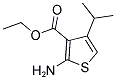 2-AMINO-4-ISOPROPYL-THIOPHENE-3-CARBOXYLIC ACID ETHYL ESTER Struktur