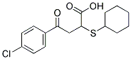 4-(4-CHLOROPHENYL)-2-(CYCLOHEXYLSULFANYL)-4-OXOBUTANOIC ACID Struktur