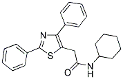 N-CYCLOHEXYL-2-(2,4-DIPHENYL-1,3-THIAZOL-5-YL)ACETAMIDE Struktur