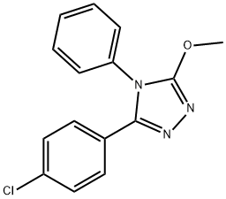 5-(4-CHLOROPHENYL)-3-METHOXY-4-PHENYL-1,2,4-TRIAZOLE Struktur