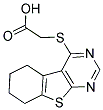 (5,6,7,8-TETRAHYDRO [1]BENZOTHIENO [2,3-D]PYRIMIDIN-4-YLSULFANYL) ACETIC ACID Struktur