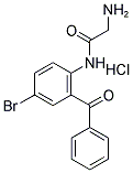 2-[(2-BENZOYL-4-BROMOPHENYL)AMINO]-2-OXOETHANAMINIUM CHLORIDE Struktur